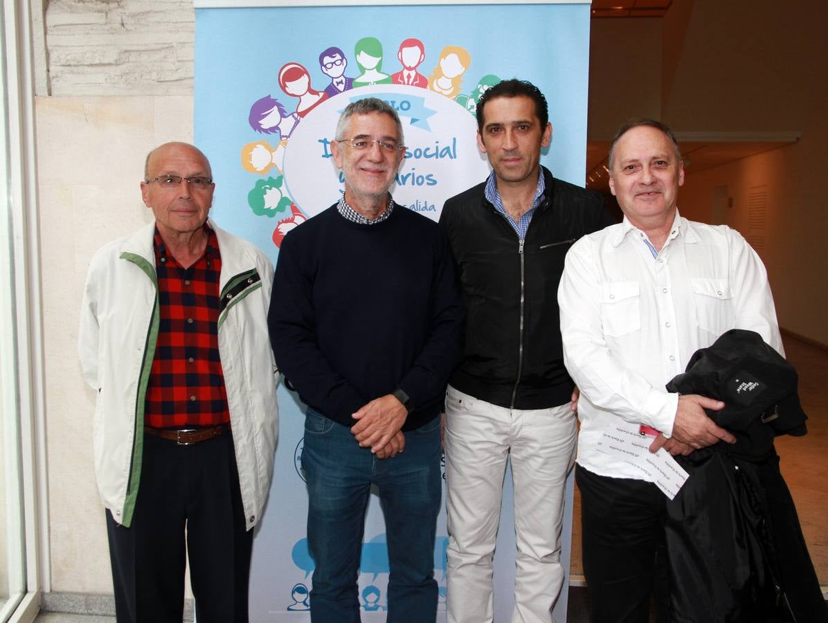 Víctor Bernardos, Agustín Prieto, Vicente Andrés y Faustino Temprano, del sindicato Comisiones Obreras (CC OO).