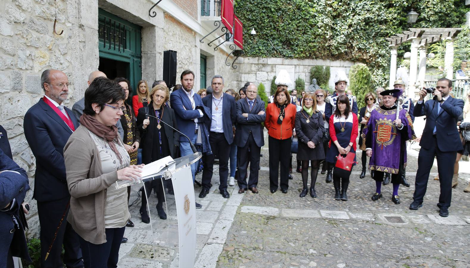 Homenaje a Miguel de Cervantes en su casa de Valladolid