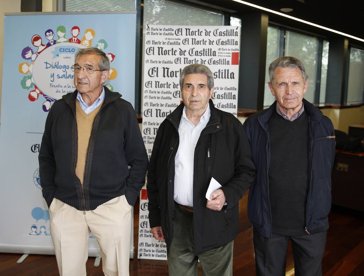 Andrés Manso, Jesús Martín y Jesús Blanco, de UGT.