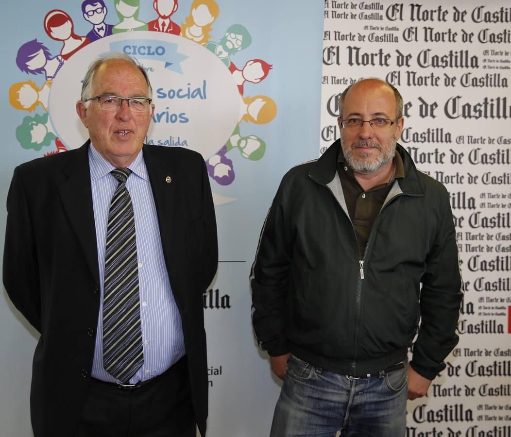 Jesús Ortega, de la Federación Provincial de Jubilados de Palencia, y Lorenzo Ameijidez, de la Federación de Servicios Ciudadanos de CC OO.