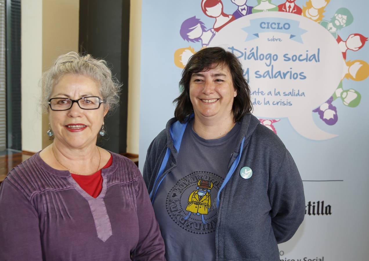 Bernarda García y Yolanda Rodríguez, del sindicato CC OO.