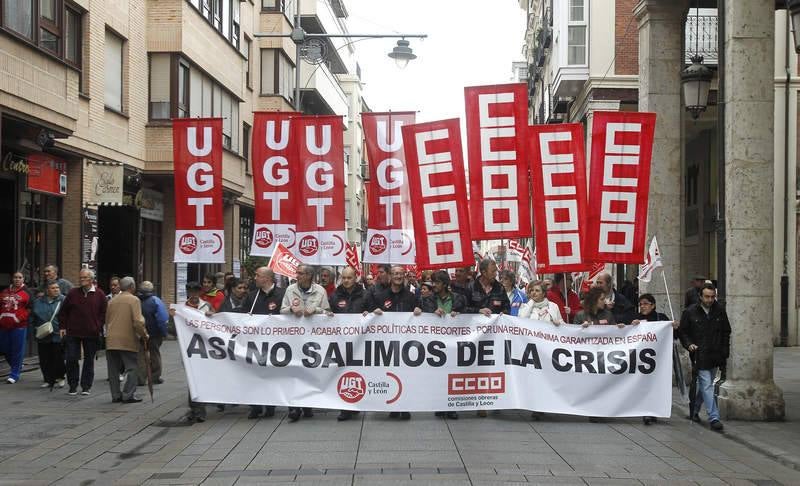 Manifestación del Primero de mayo en Palencia
