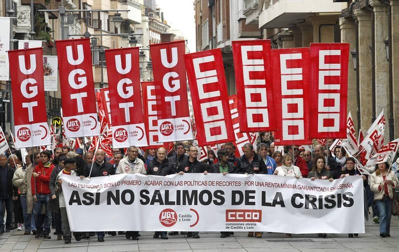 Manifestación del Primero de mayo en Palencia