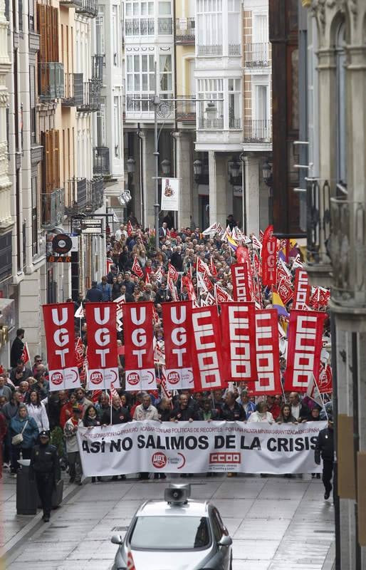Manifestación del Primero de mayo en Palencia