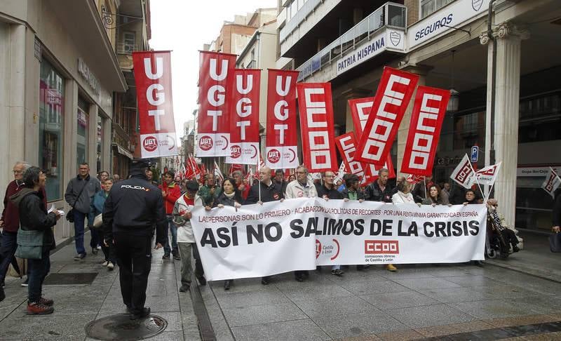 Manifestación del Primero de mayo en Palencia