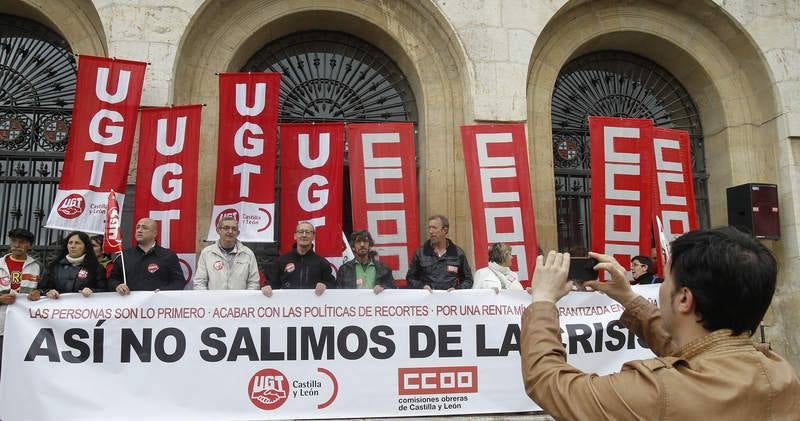 Manifestación del Primero de mayo en Palencia