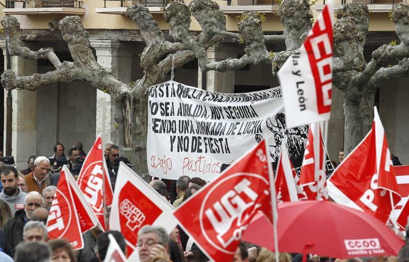 Manifestación del Primero de mayo en Palencia