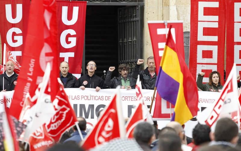 Manifestación del Primero de mayo en Palencia