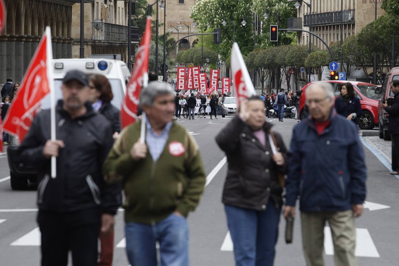 Manifestación del Primero de Mayo en Salamanca (Parte 1)