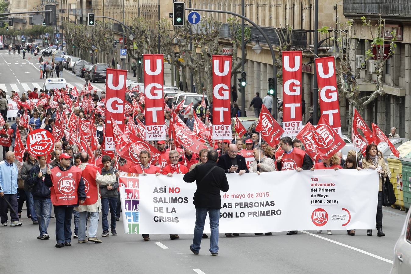 Manifestación del Primero de Mayo en Salamanca (Parte 1)