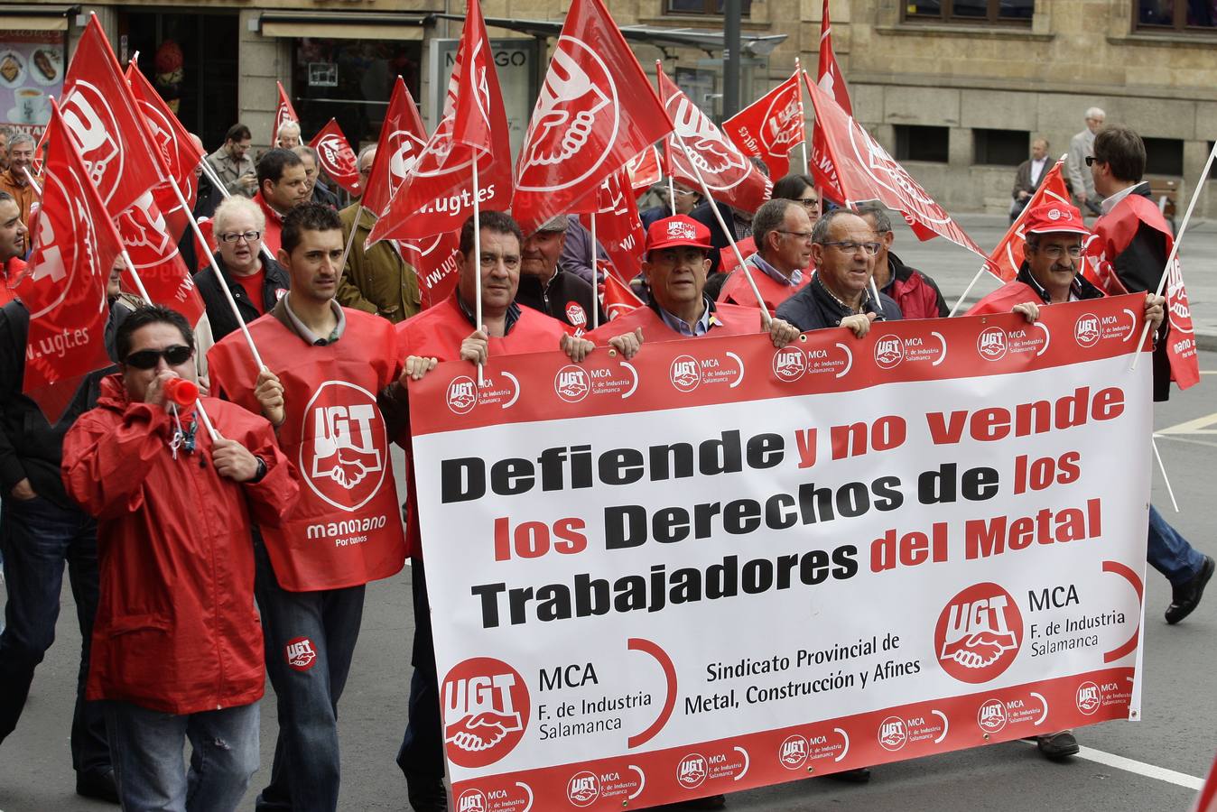 Manifestación del Primero de Mayo en Salamanca (Parte 1)