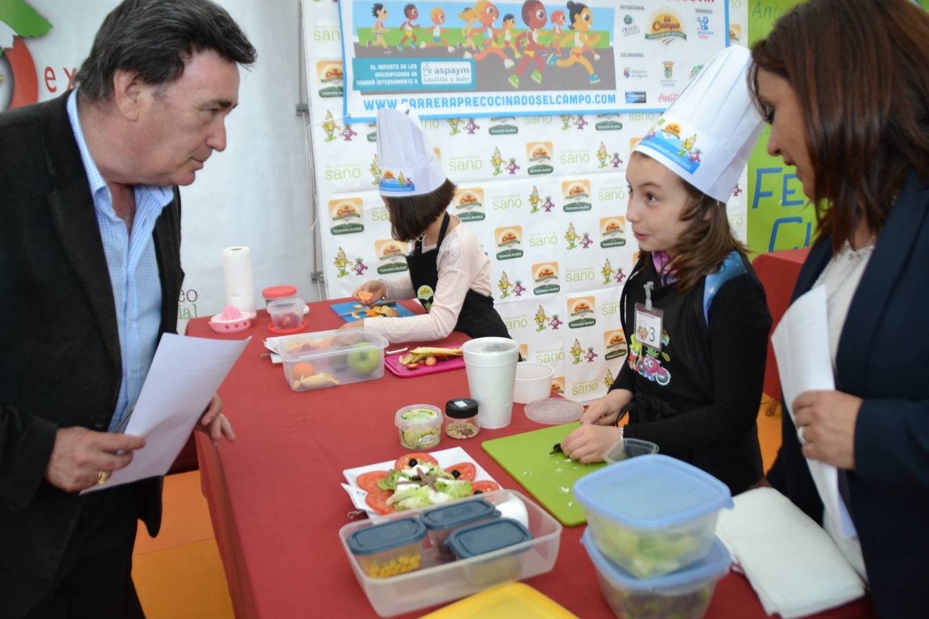 Participantes en el concurso Cuéllar Chef Junior de la Feria de Cuéllar (Segovia)