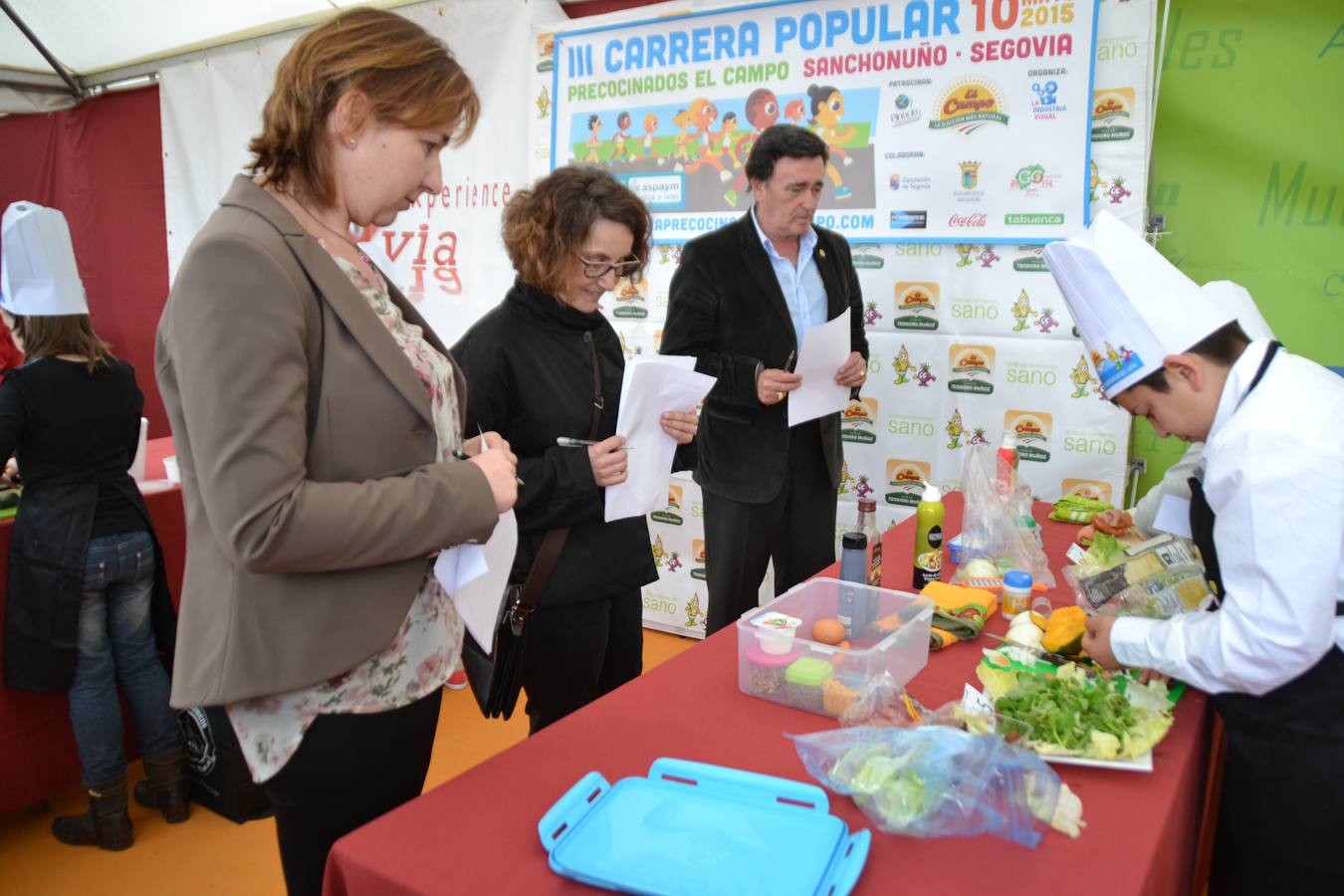 Participantes en el concurso Cuéllar Chef Junior de la Feria de Cuéllar (Segovia)