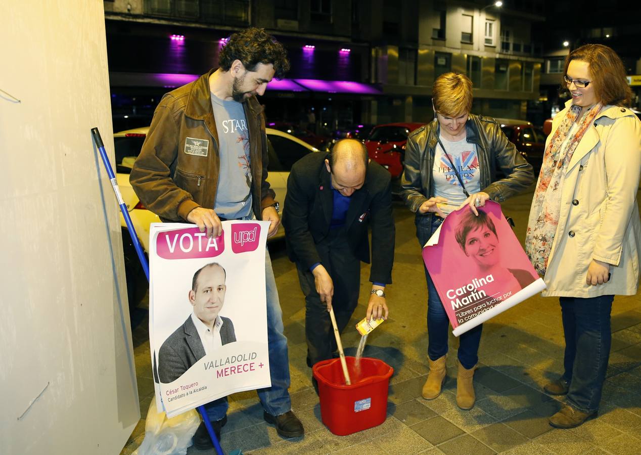 UPyD. Toquero y Carolina Martín, anoche.