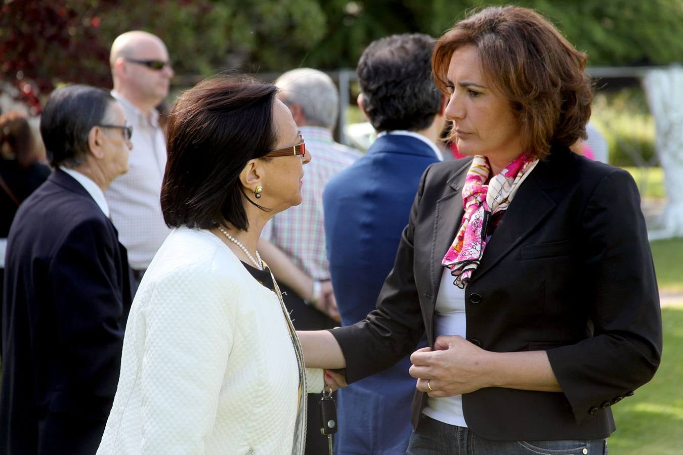 La candidata del PP a las Cortes, Josefa García Cirac participa en un acto de campaña en Salamanca