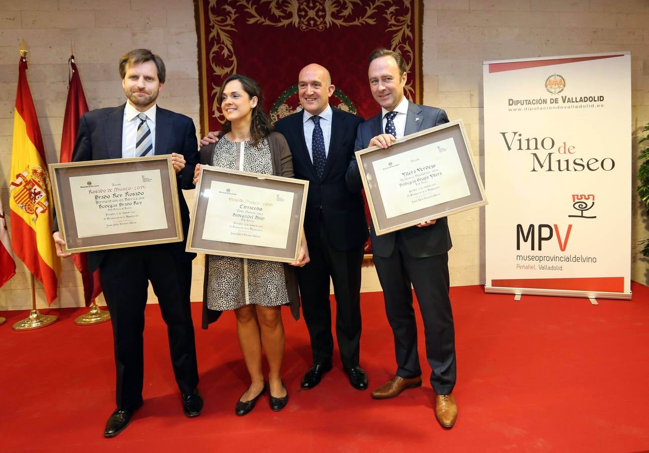 Entrega de los premios &#039;Vino de Museo 2015&#039; en el Museo del Vino de Peñafiel (Valladolid)