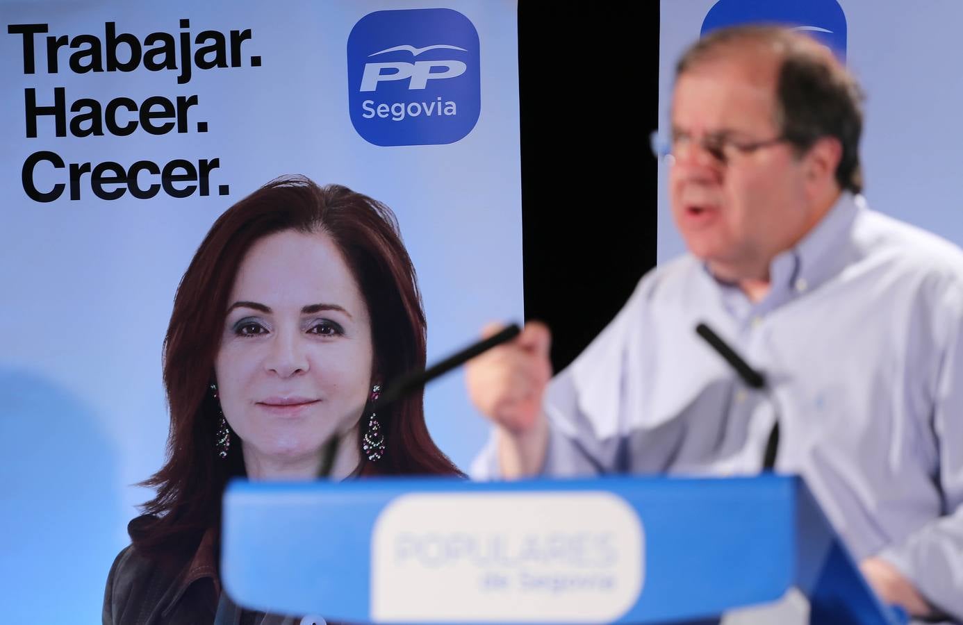 El candidato del PP a la Presidencia de la Junta de Castilla y León visita la provincia de Segovia