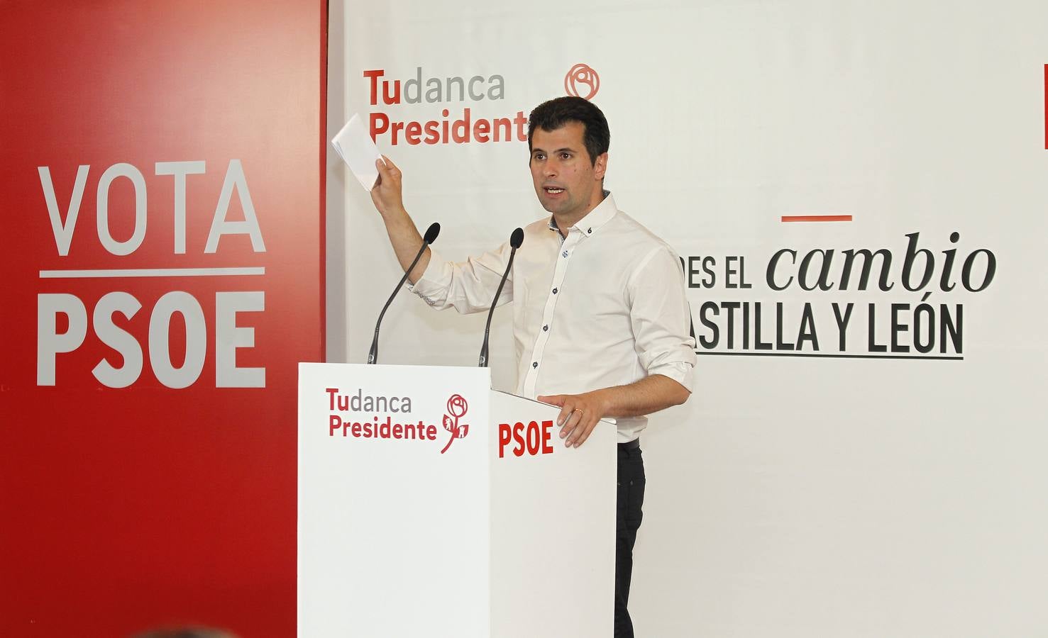 Miriam Andrés recurre a Eduardo Madina para reactivar la ilusión de los socialistas palentinos