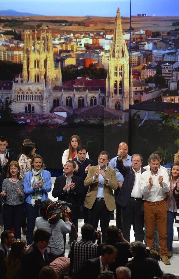 Rajoy acompaña a Herrera en un acto en Burgos