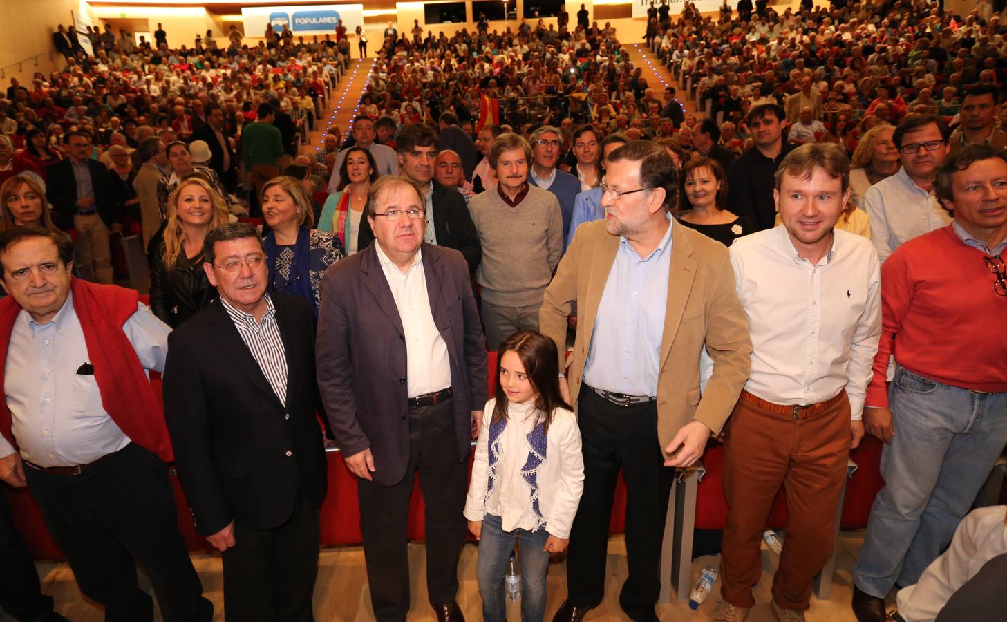 Rajoy acompaña a Herrera en un acto en Burgos