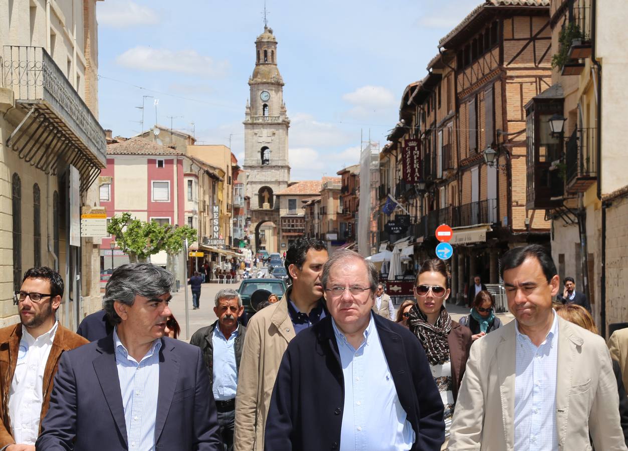 El candidato del PP a la Presidencia de la Junta, Juan Vicente Herrera, visita Zamora