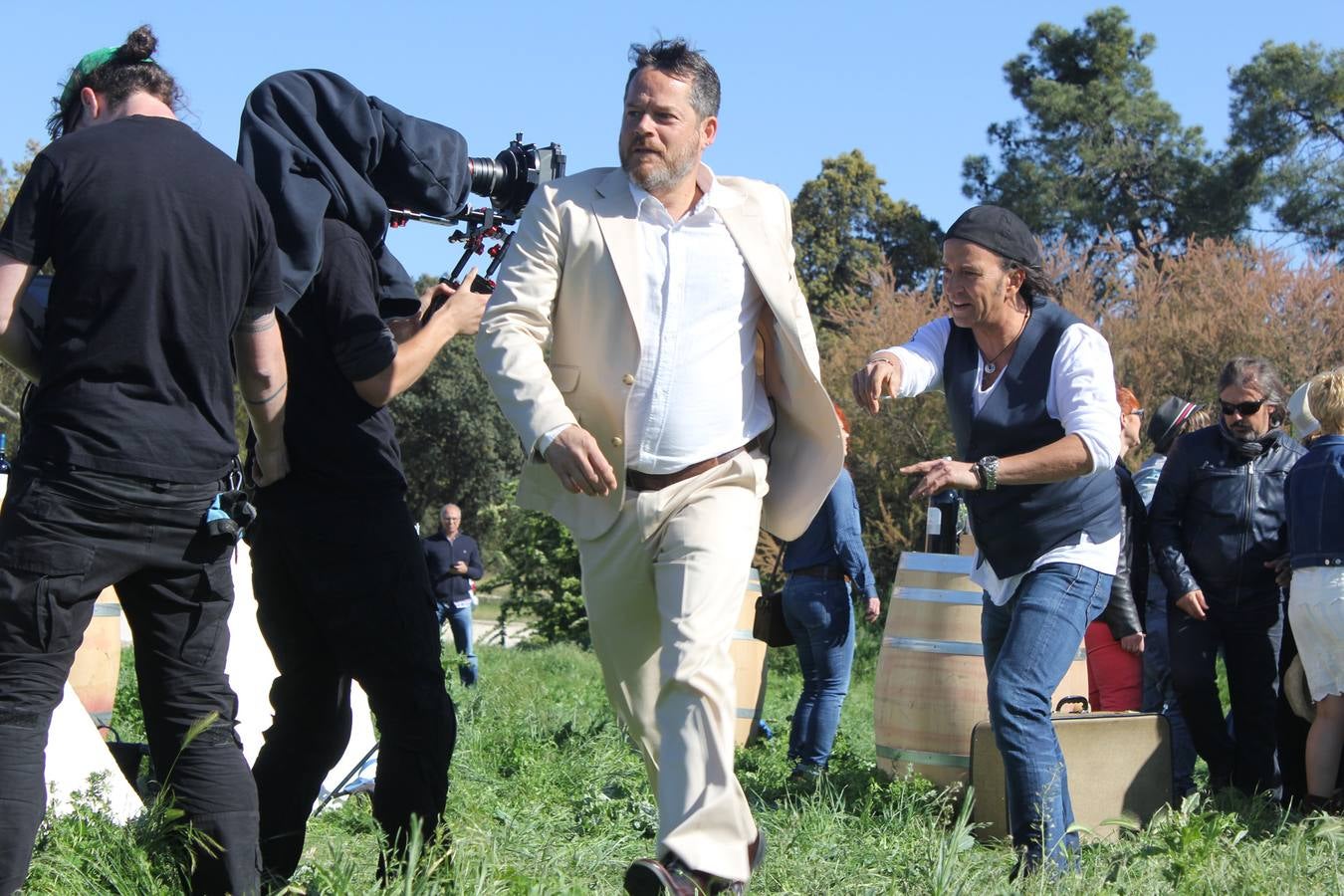 Los Secretos ruedan el videoclip de su nuevo disco en las Bodegas PradoRey