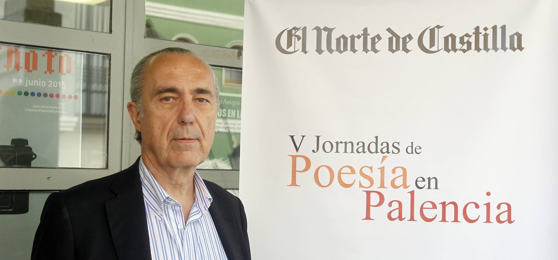 El poeta Luis Alberto de Cuenca en las V Jornadas de Poesía en Palencia