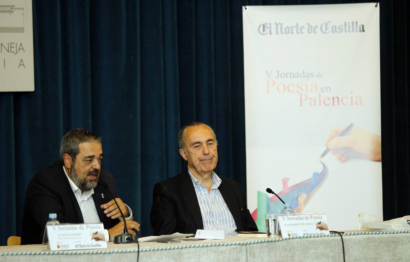 El poeta Luis Alberto de Cuenca en las V Jornadas de Poesía en Palencia