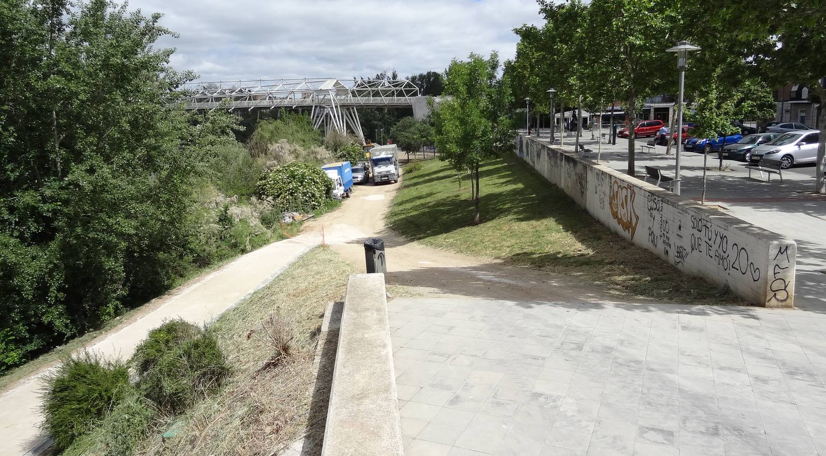 Nueva senda por la ribera del Pisuerga al borde del Cuatro de Marzo