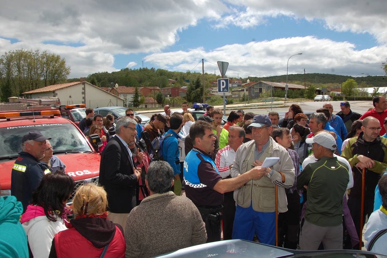 Vecinos de Guardo (Palencia) participan en la búsqueda del vecino desaparecido