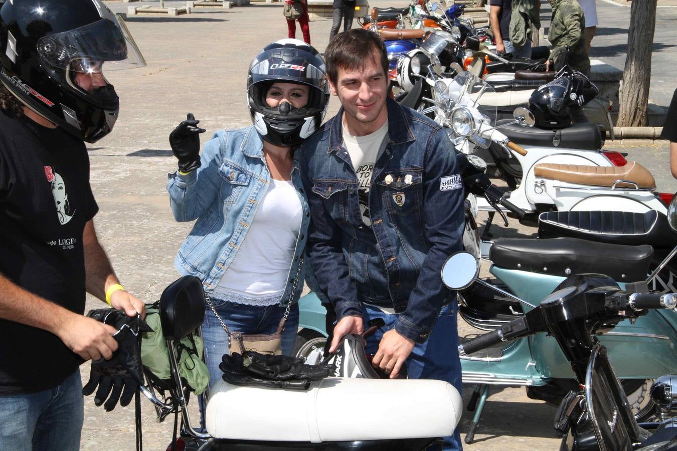 Concentración de motos &#039;Scooter run&#039; en Peñafiel (Valladolid)