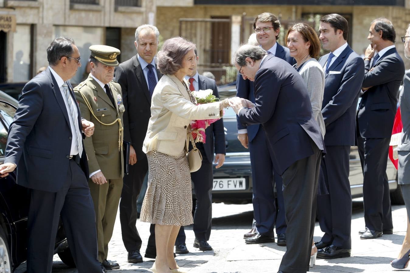 La reina Doña Sofía inaugura en Salamanca el III Simposio Internacional de Alzheimer (1/2)