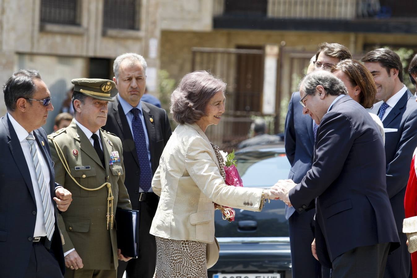 La reina Doña Sofía inaugura en Salamanca el III Simposio Internacional de Alzheimer (1/2)