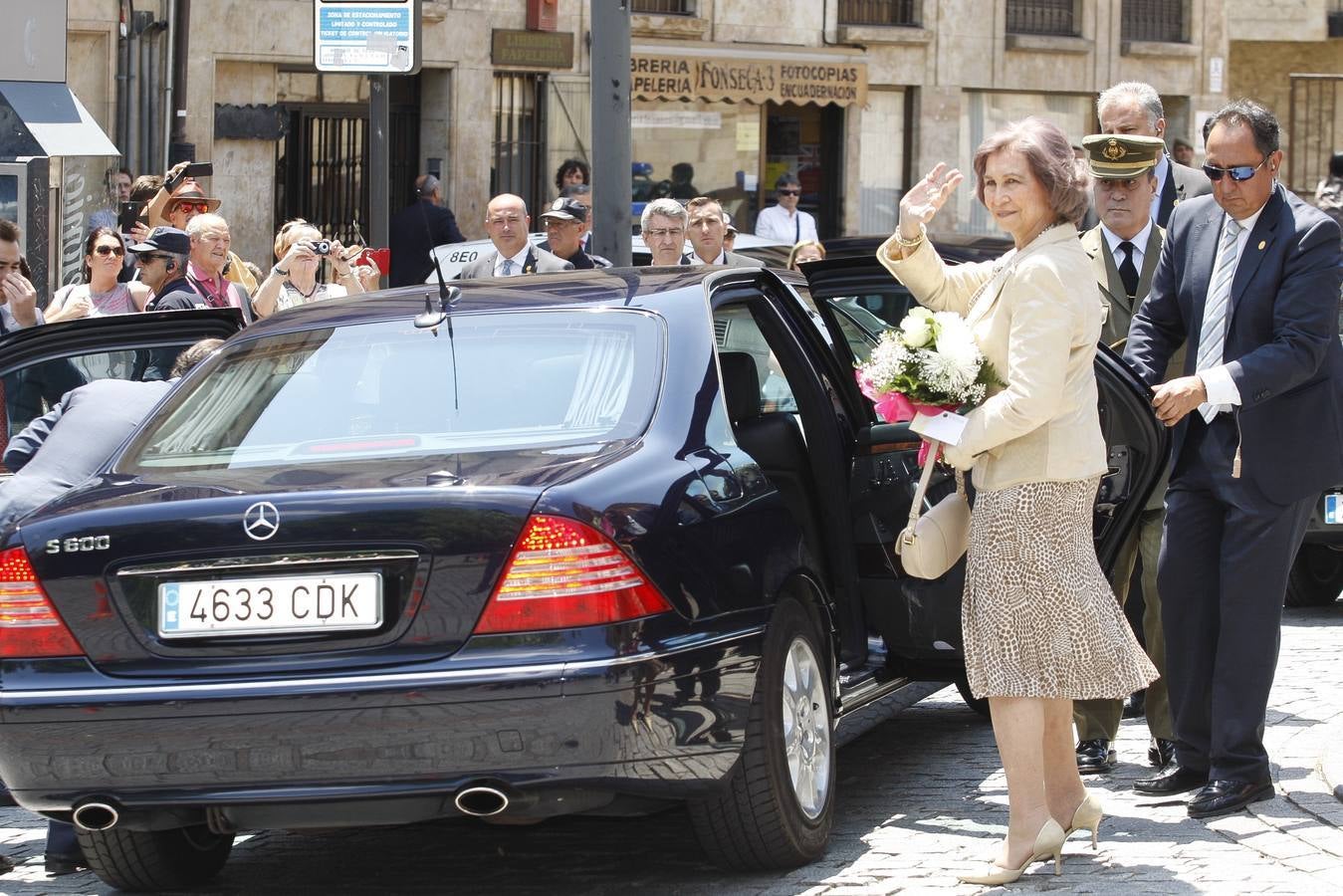 La reina Doña Sofía inaugura en Salamanca el III Simposio Internacional de Alzheimer (1/2)