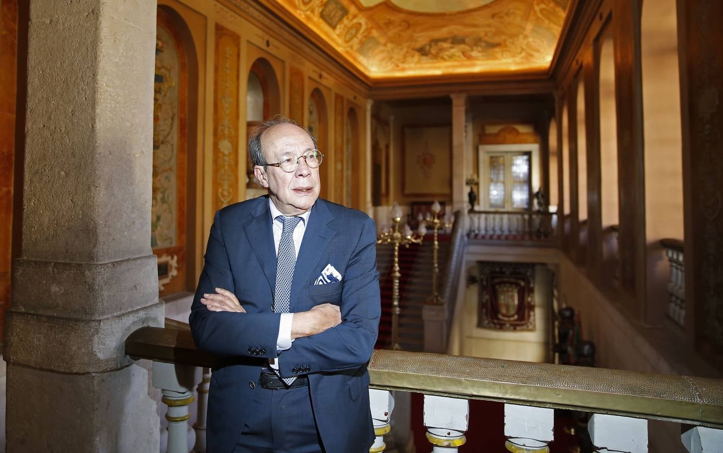 Francisco Rico, en el Aula de Cultura de El Norte de Castilla