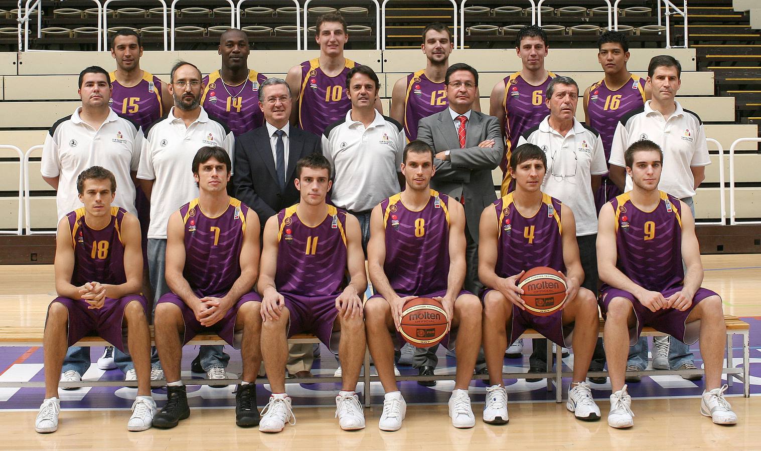Foto oficial del CB Valladolid para la temporada 2008-09.