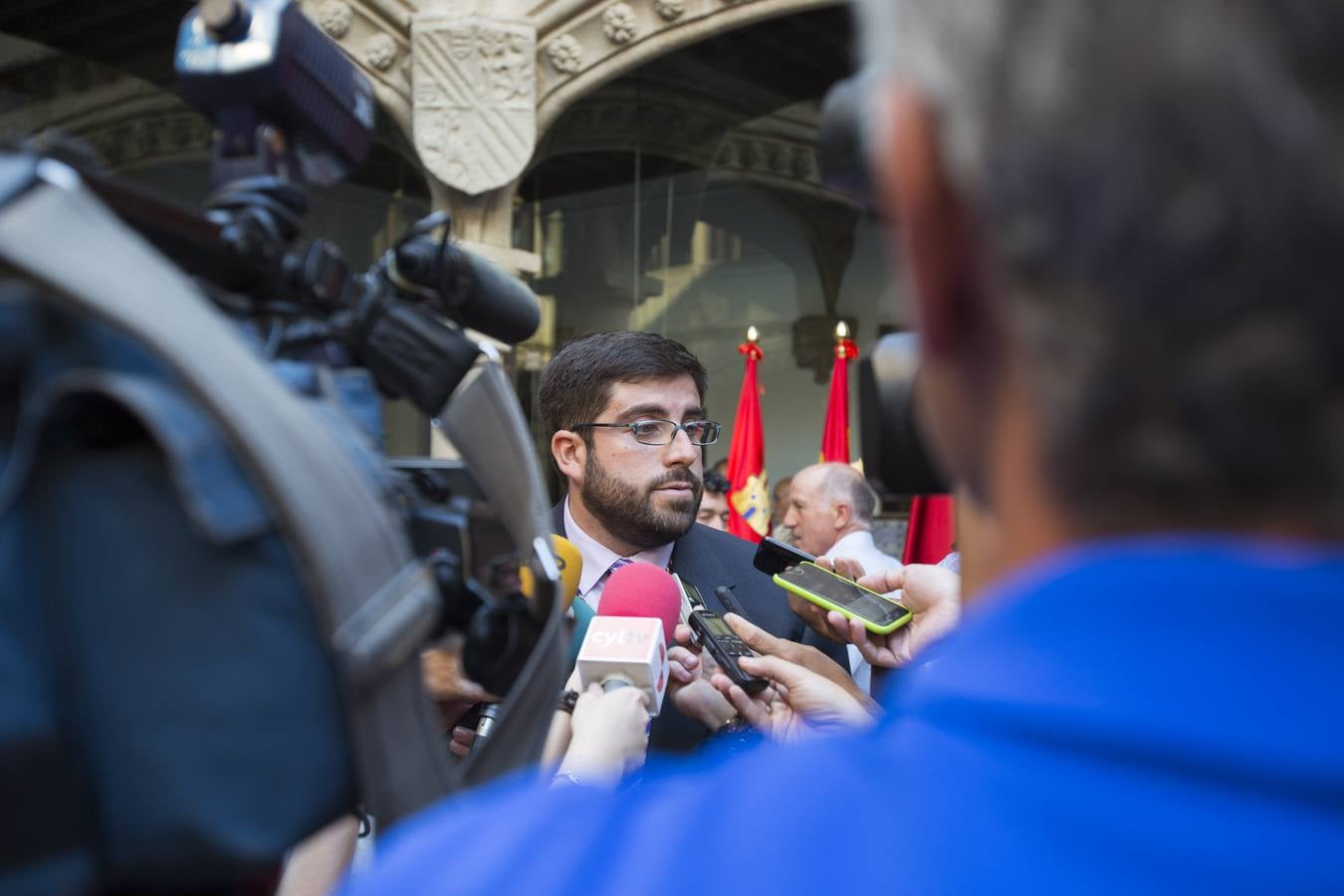 El candidato no oficial del PP de Ávila, Jesús Manuel Sánchez Cabrera, toma posesión como presidente de la Diputación de Ávila