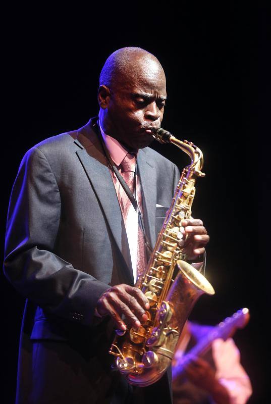 Maceo Parker, durante su actuación en San Benito.