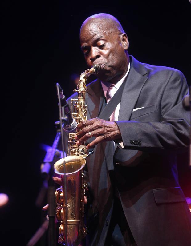 Maceo Parker, durante su actuación en San Benito.