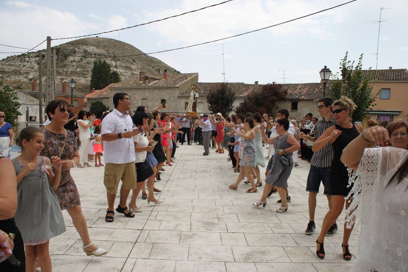 Celebración de la fiesta de la Virgen del Carmen en Cevico Navero