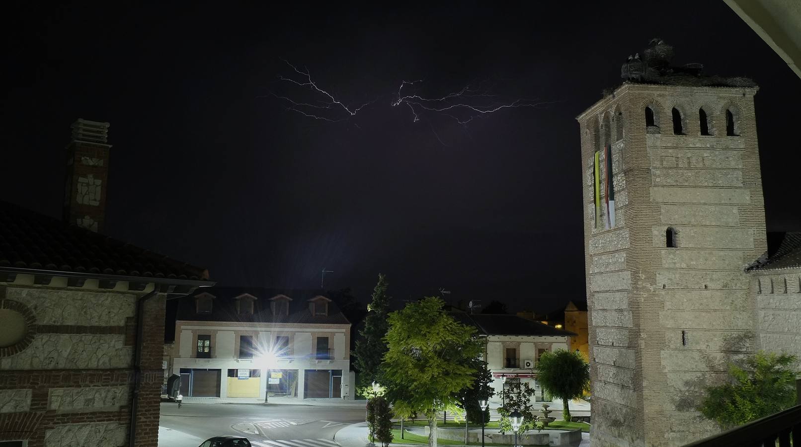 Tormenta eléctrica en Mojados (Valladolid)