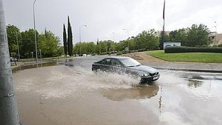 Una fuerte tormenta provoca inundaciones en Salamanca