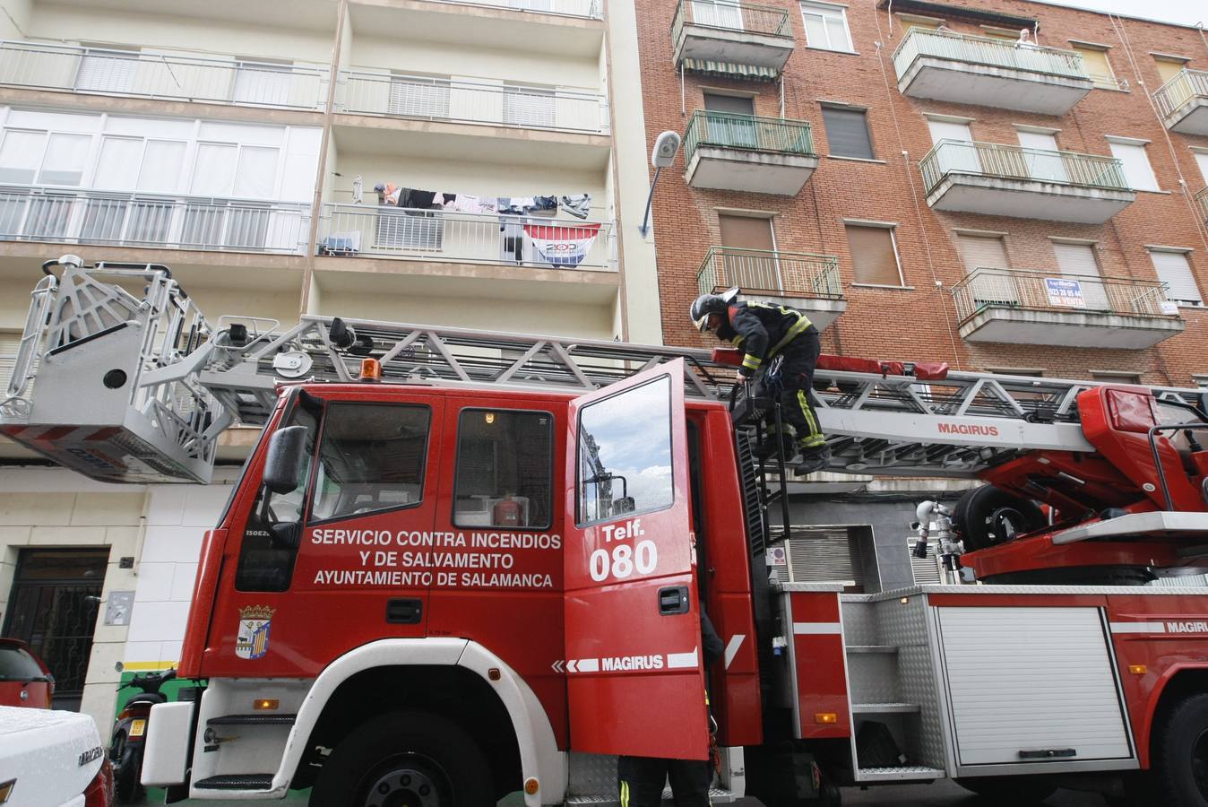 Una fuerte tormenta provoca inundaciones en Salamanca