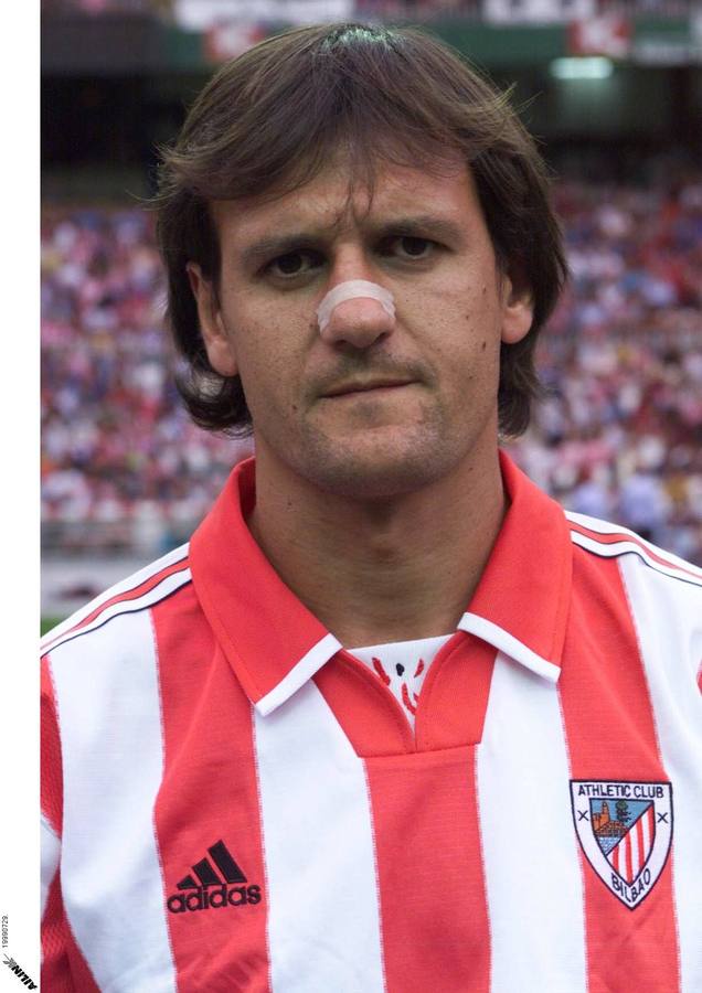 03.08.99 Patxi Ferreira, jugador del Athletic de Bilbao.