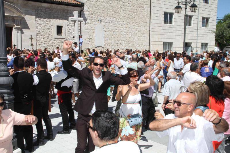 Procesión en honor a Santo Domingo de Guzmán en Campaspero