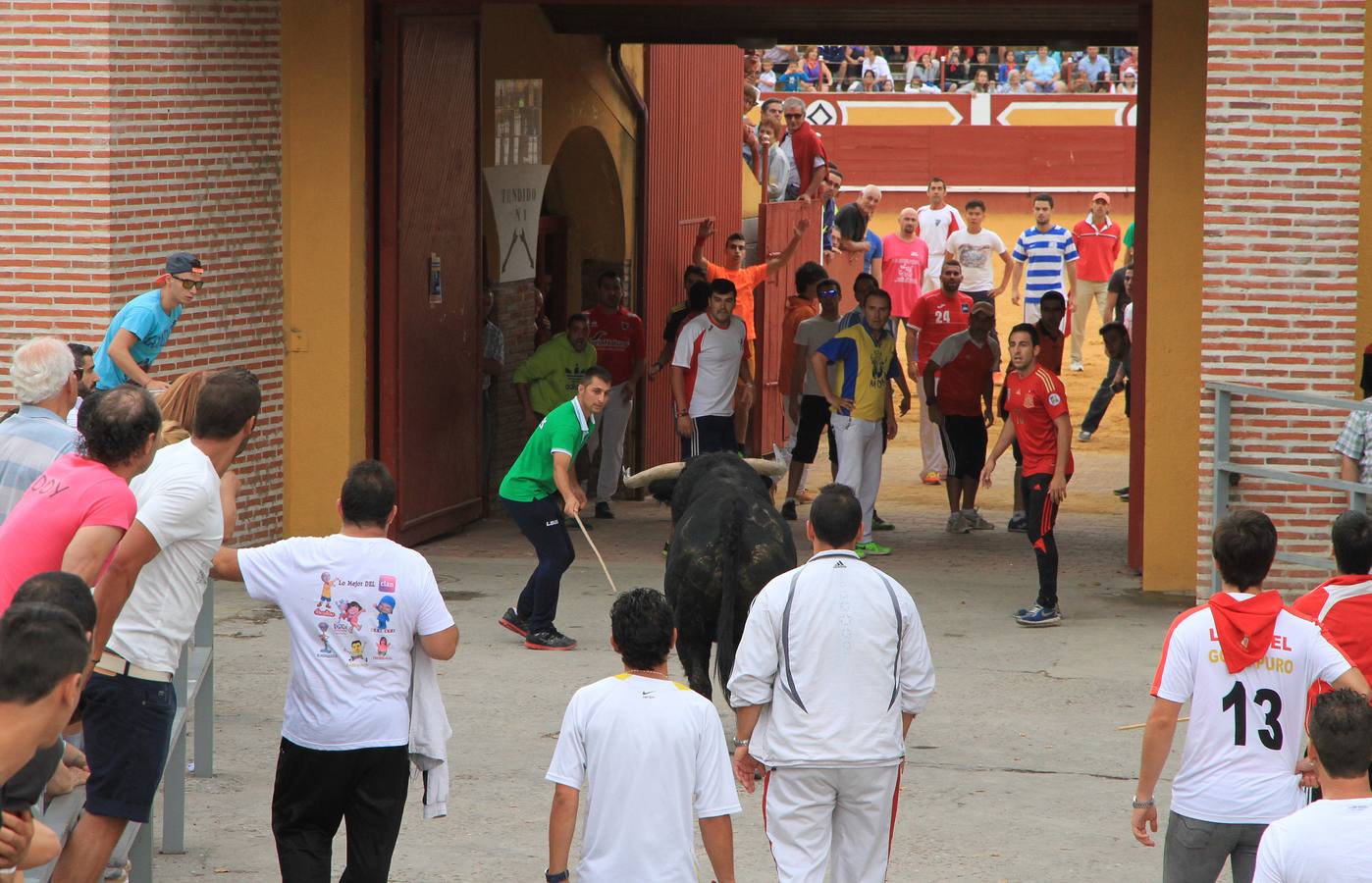 Segundo encierro de las fiestas de Cuéllar (Segovia)