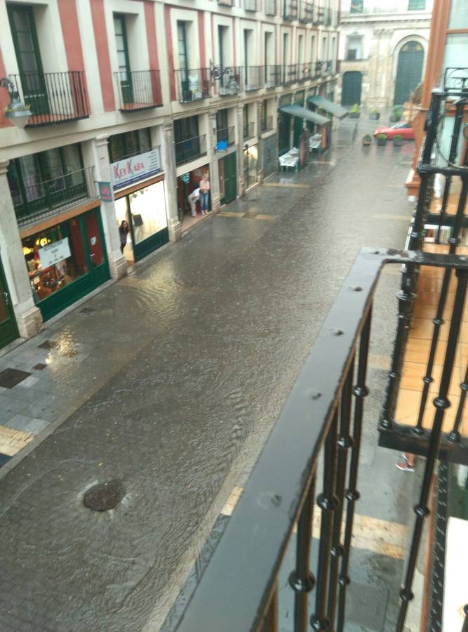 Intensa tormenta caída en Valladolid