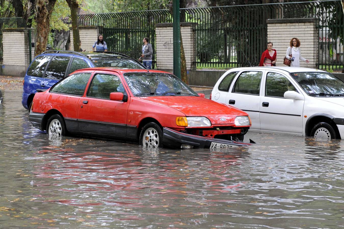 Intensa tormenta caída en Valladolid