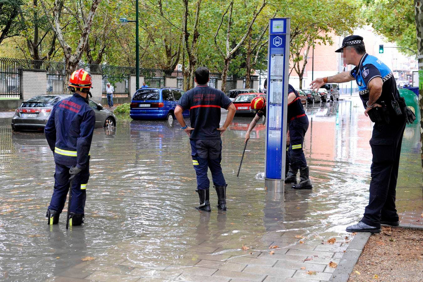 Intensa tormenta caída en Valladolid