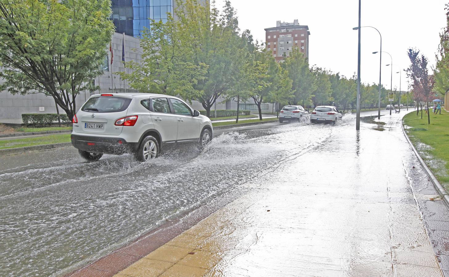 Intensa tormenta caída en Valladolid